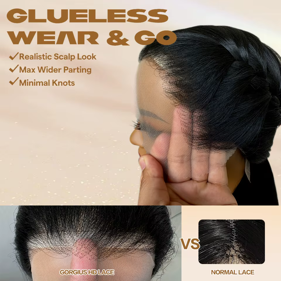 Perruque Lace Front Wig synthétique HD