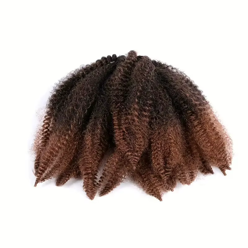 Extensions de cheveux synthétiques bouclés de 8 pouces
