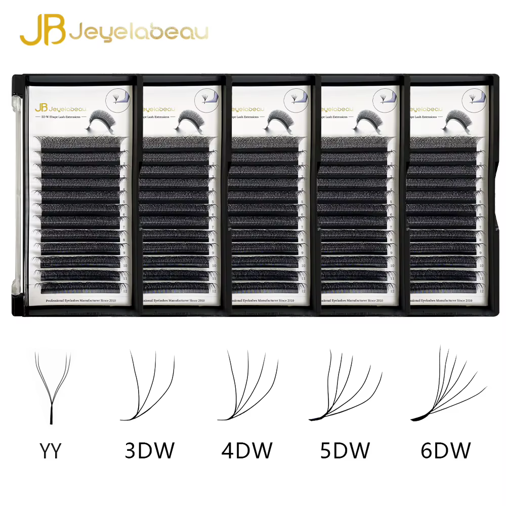Extensions de cils en forme de W JB Jeyelabeau