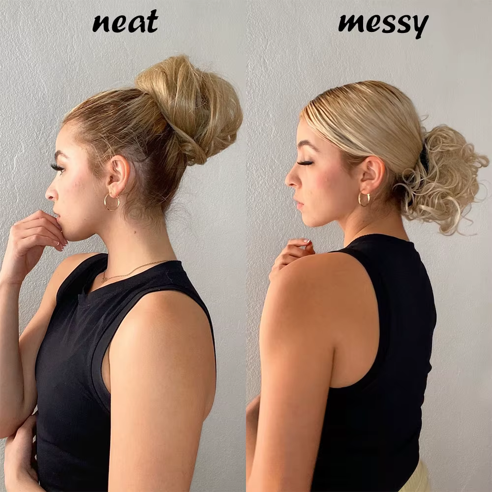 Extensions de chignon synthétique pour femmes