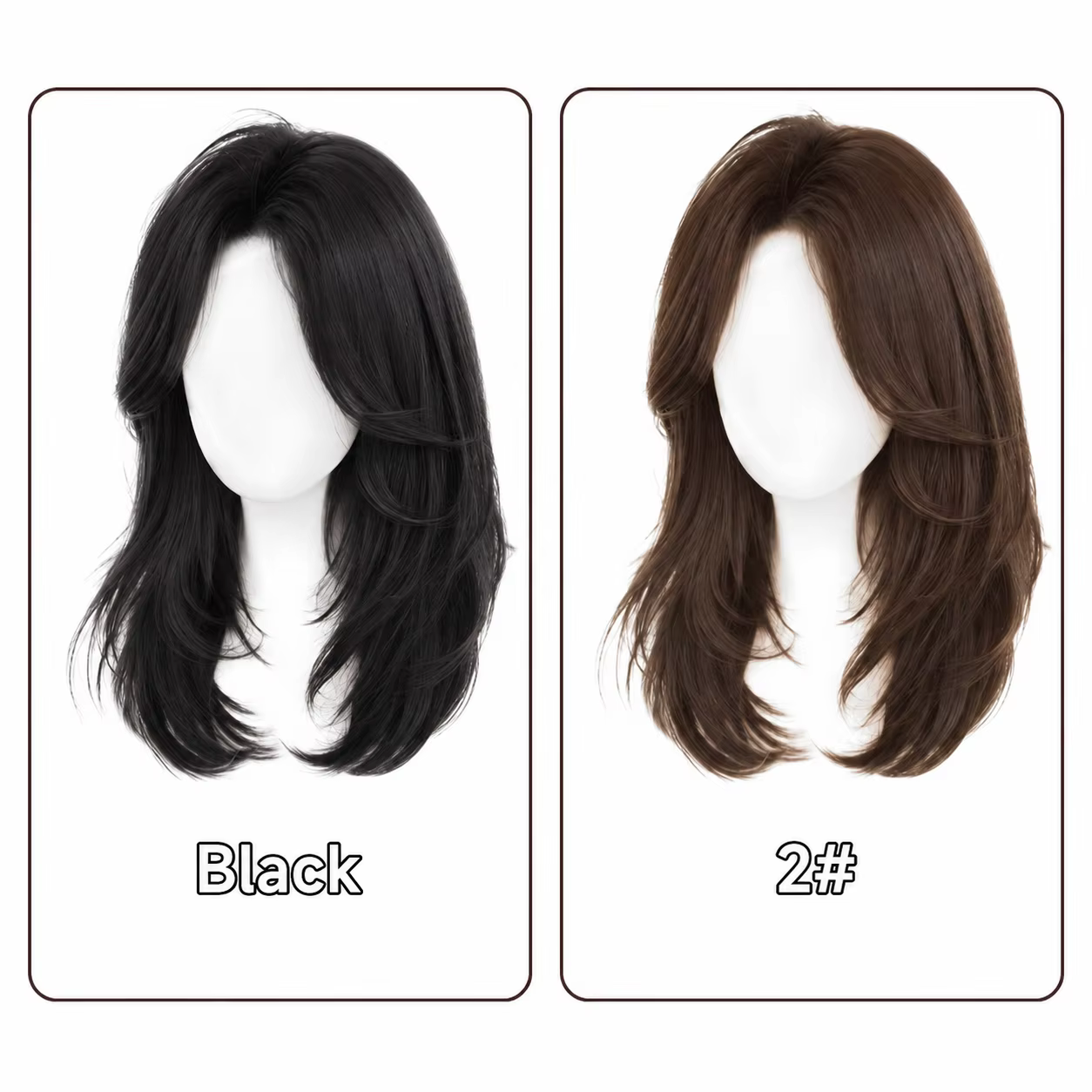 Perruque en cheveux humains à base de soie complète