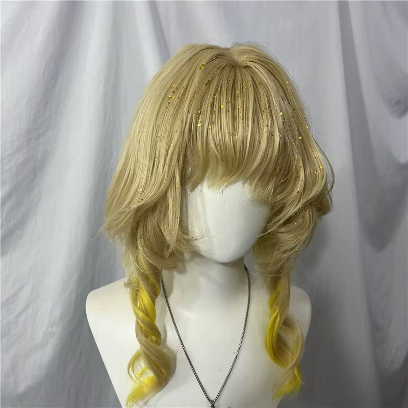 Style Aglaea Cos perruque bouclés Cosplay perruques Anime personnalisé