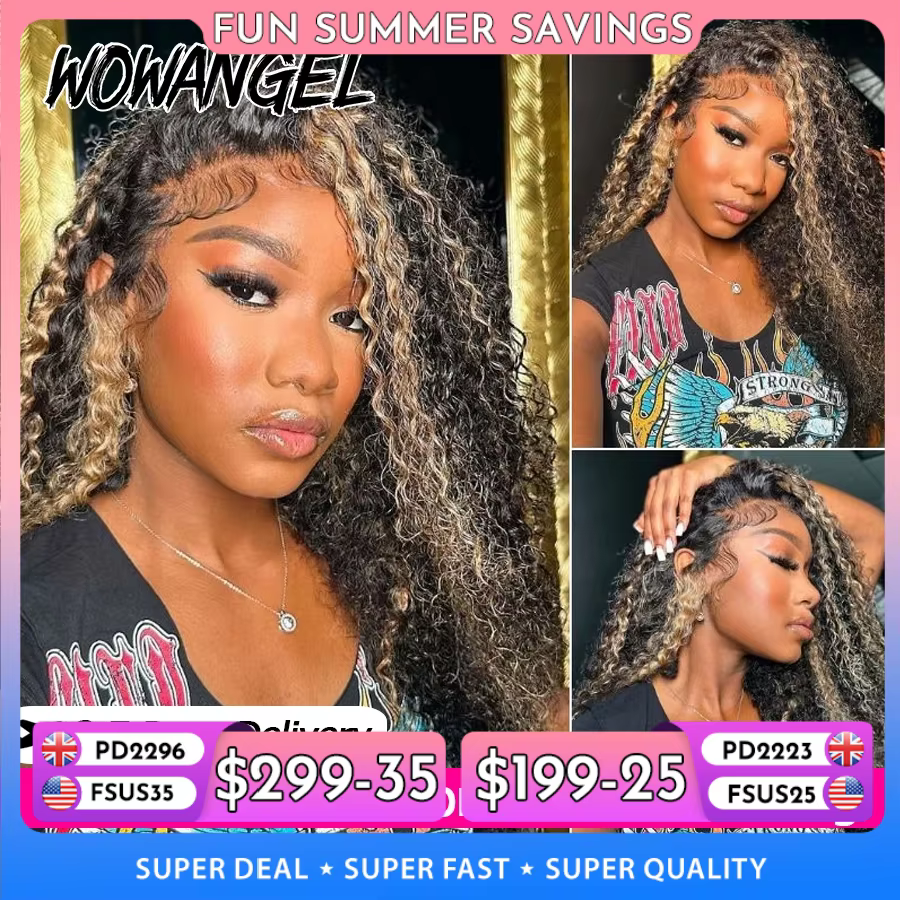 Perruque Lace Frontal Wig 100% naturelle bouclée