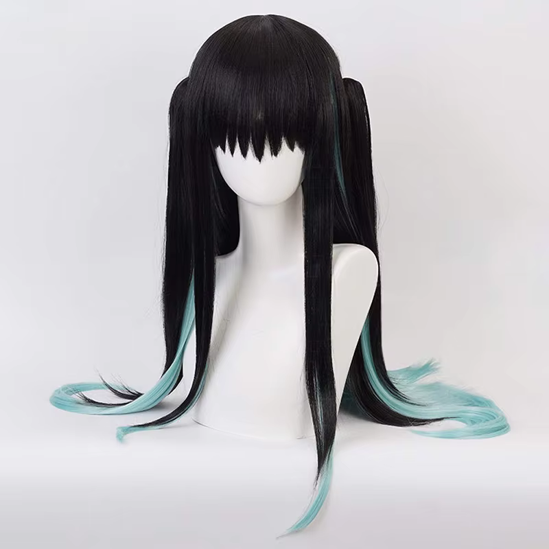Perruque de Cosplay synthétique Anime Tokitou Muichirou