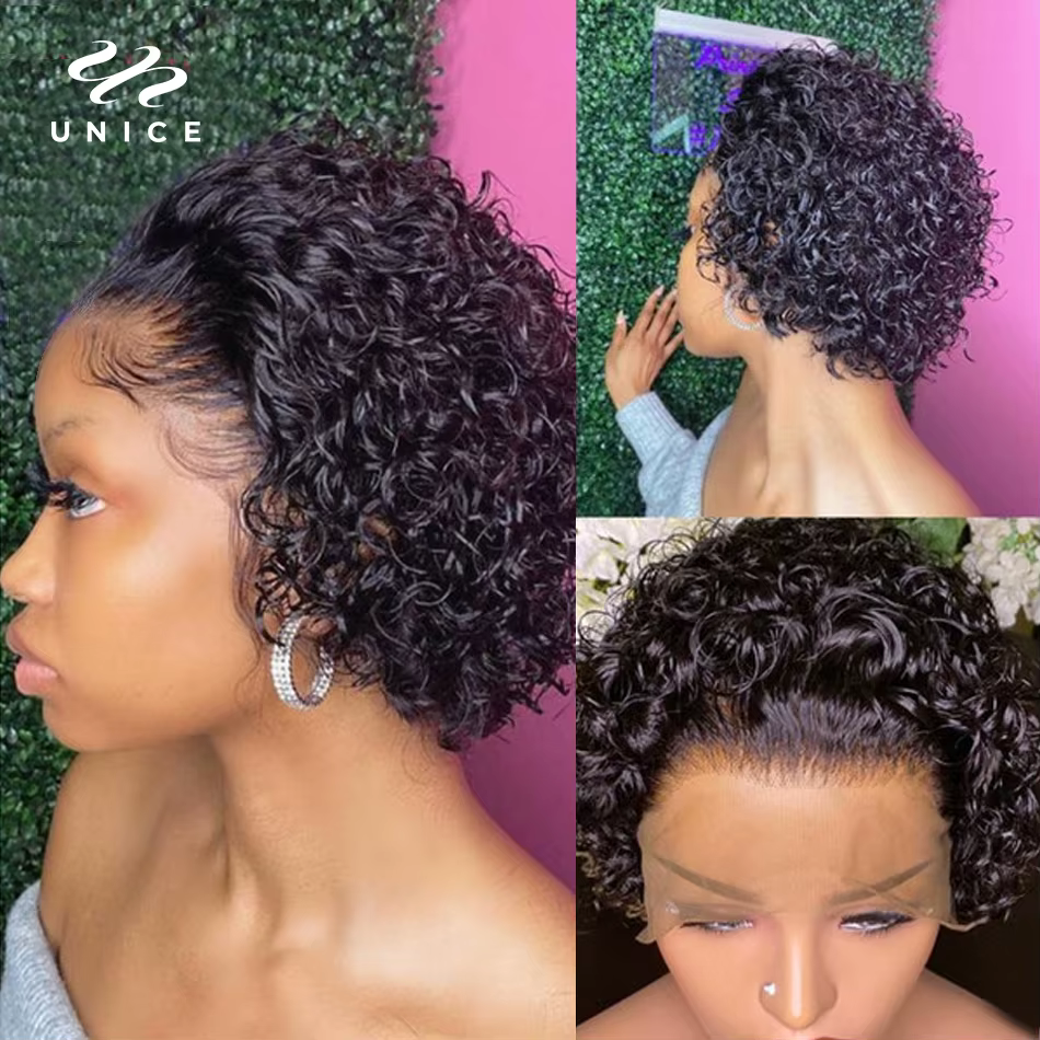 Perruque Lace Pixie Cut Wig 100% naturelle-UNice Hair