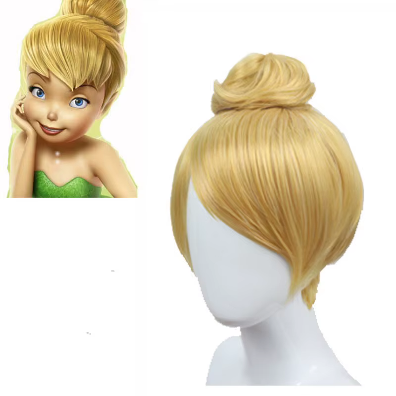 Femme euraméricaine or cheveux humains fée clochette fée
