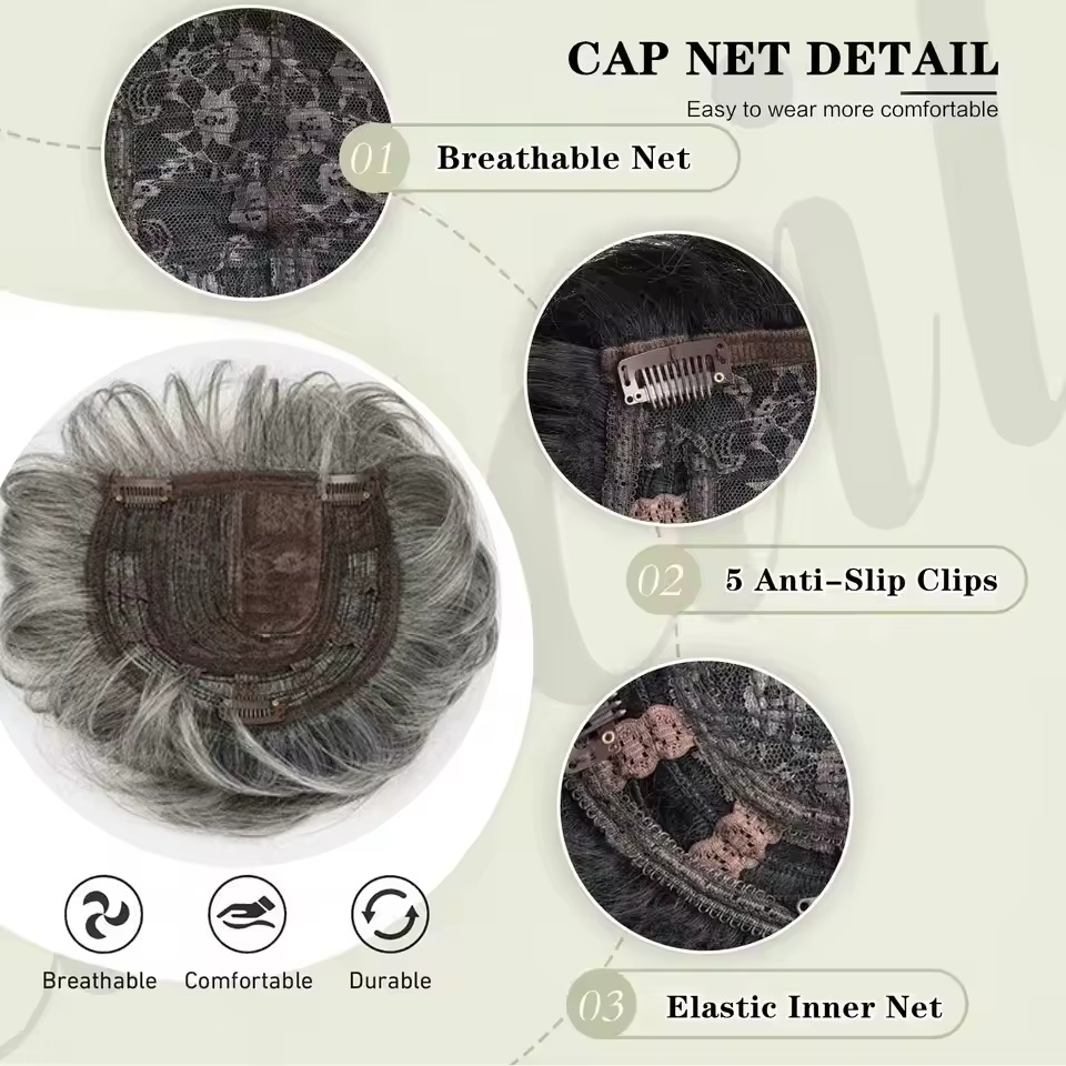 Extensions capillaires synthétiques courtes pour femmes