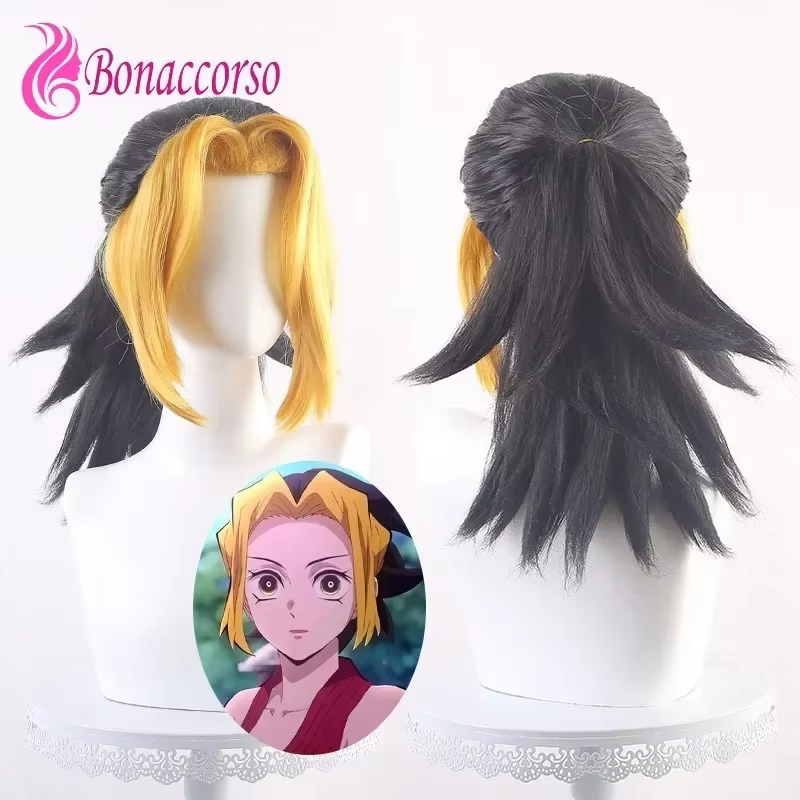 Demon Slayer Makio Cosplay Perruque Synthétique