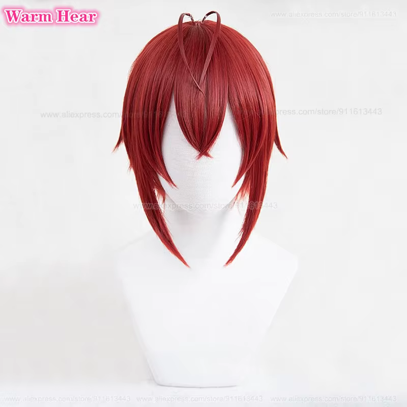 En Stock énigme Rosehearts perruque synthétique Anime 28 cm