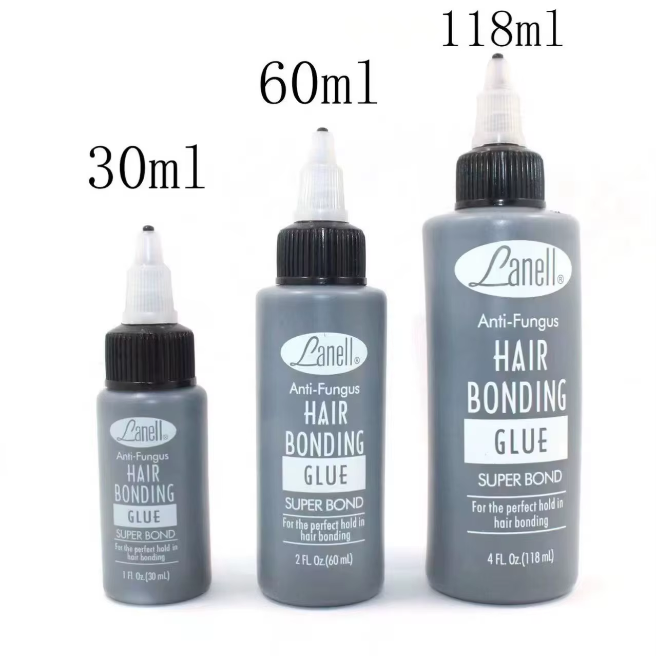 Colle de liaison pour trame de cheveux noirs