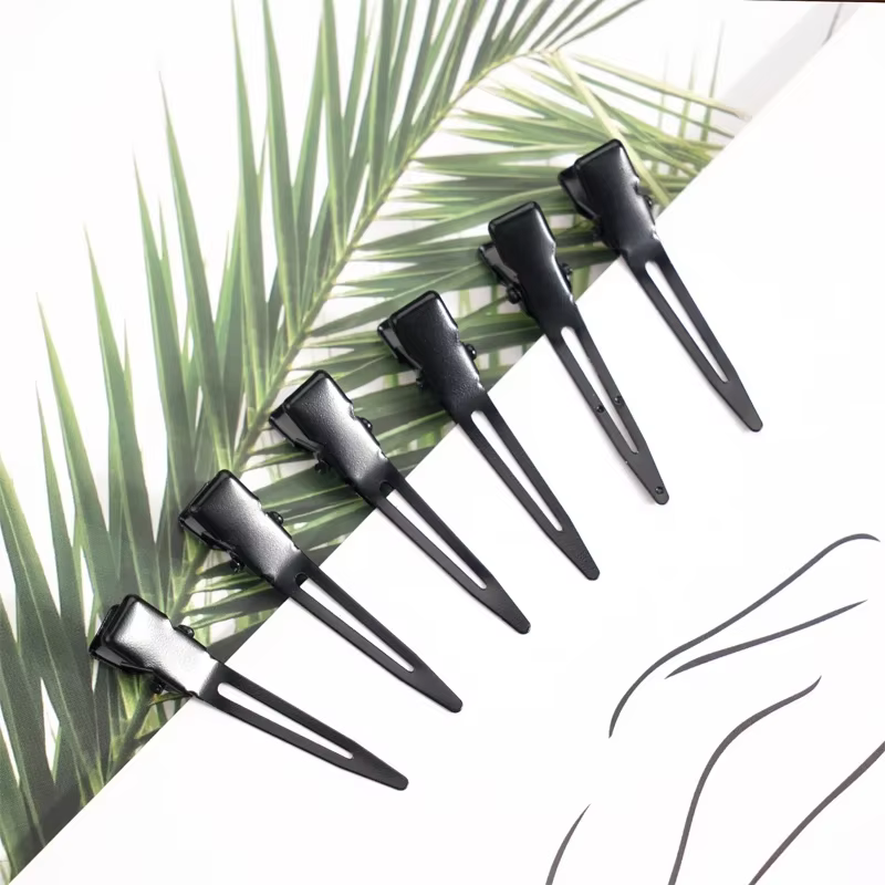 Pinces à cheveux en bec de canard noir