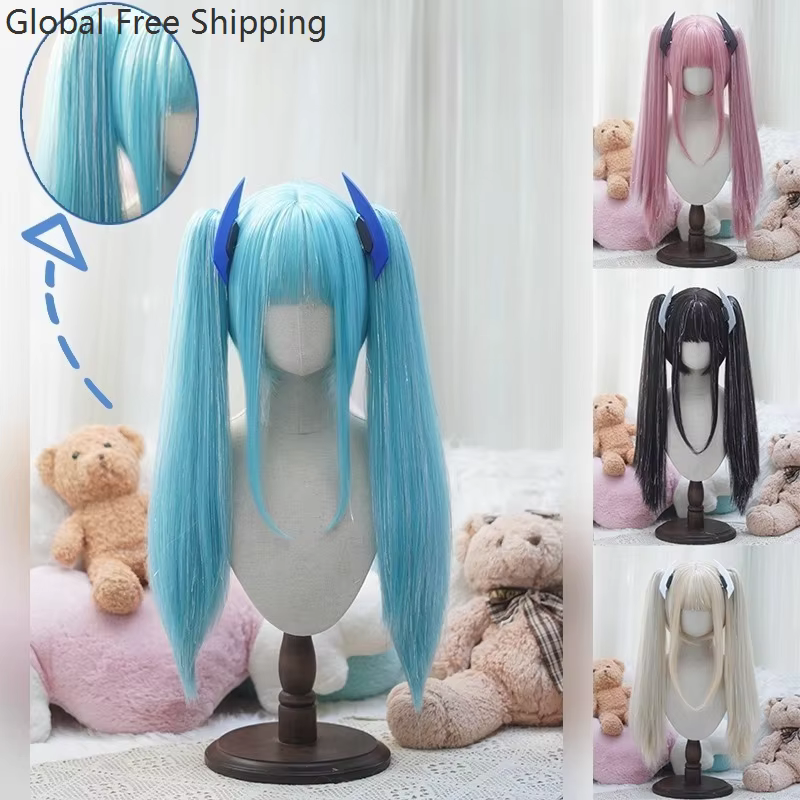 Perruque Lolita Cosplay fil Laser brillant cheveux raides pour femmes Anime Roleplay synthétique princesse