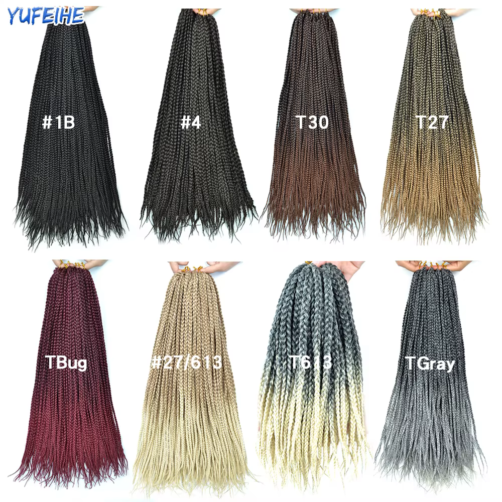 Tresses synthétiques en boîte