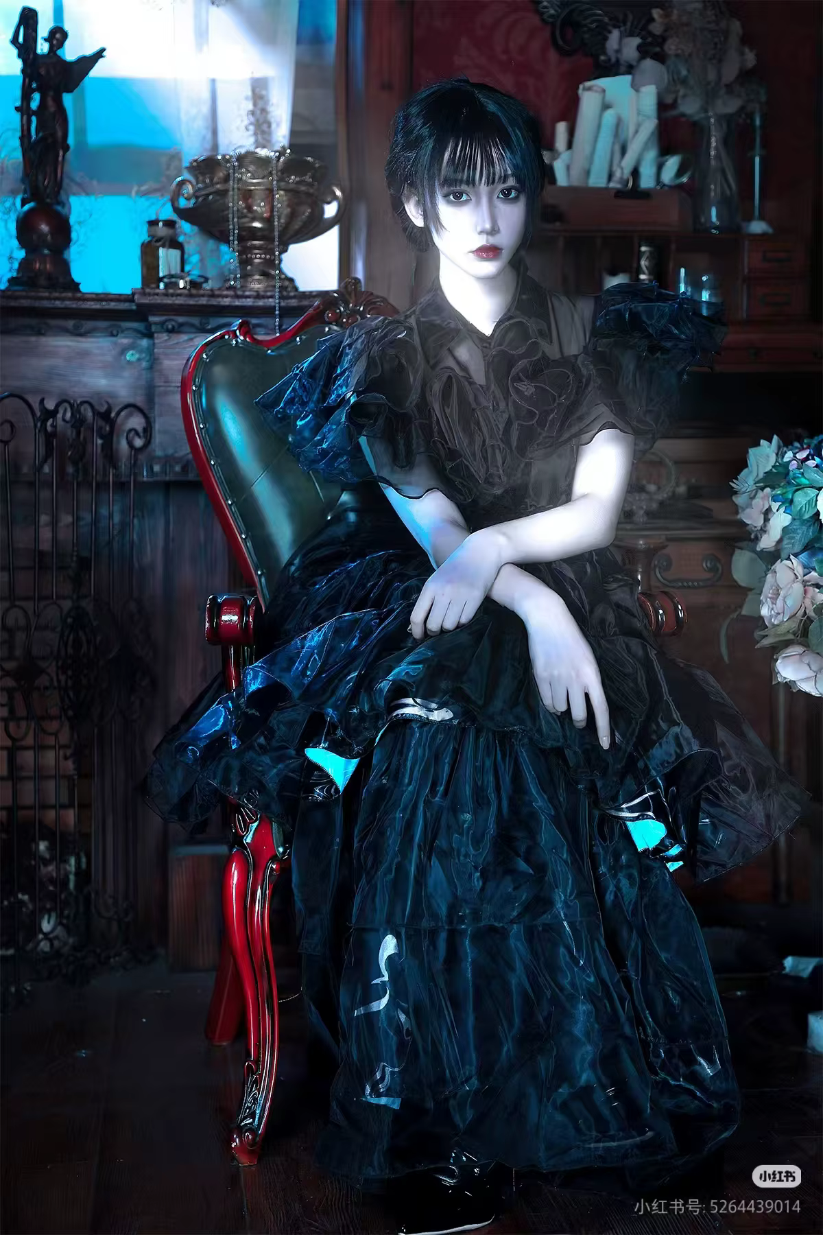 Costume de Cosplay Addams pour Halloween