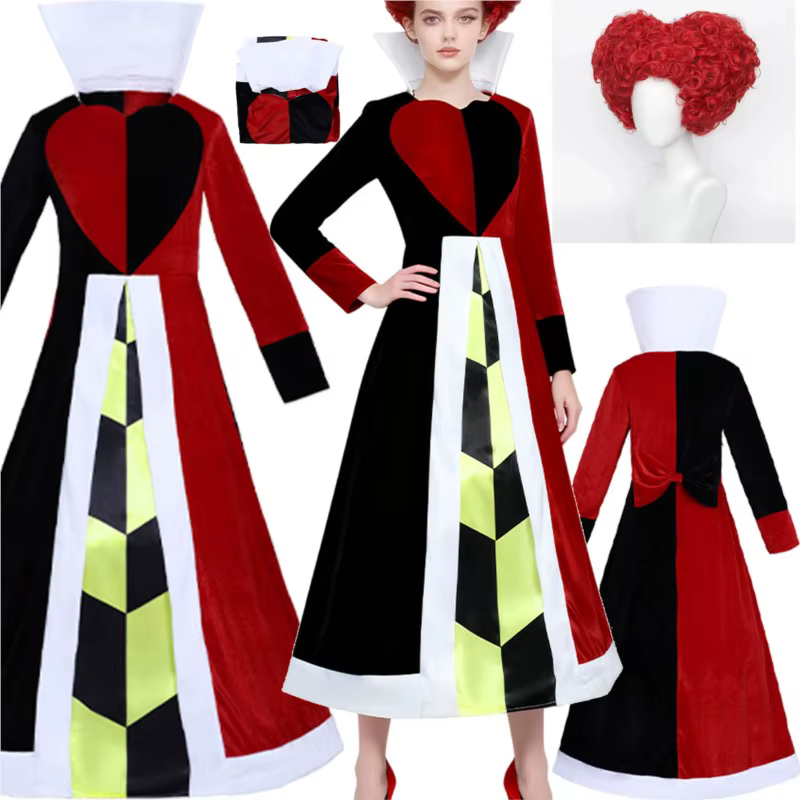 Perruque de cosplay de film Red Coussins pour femmes et filles