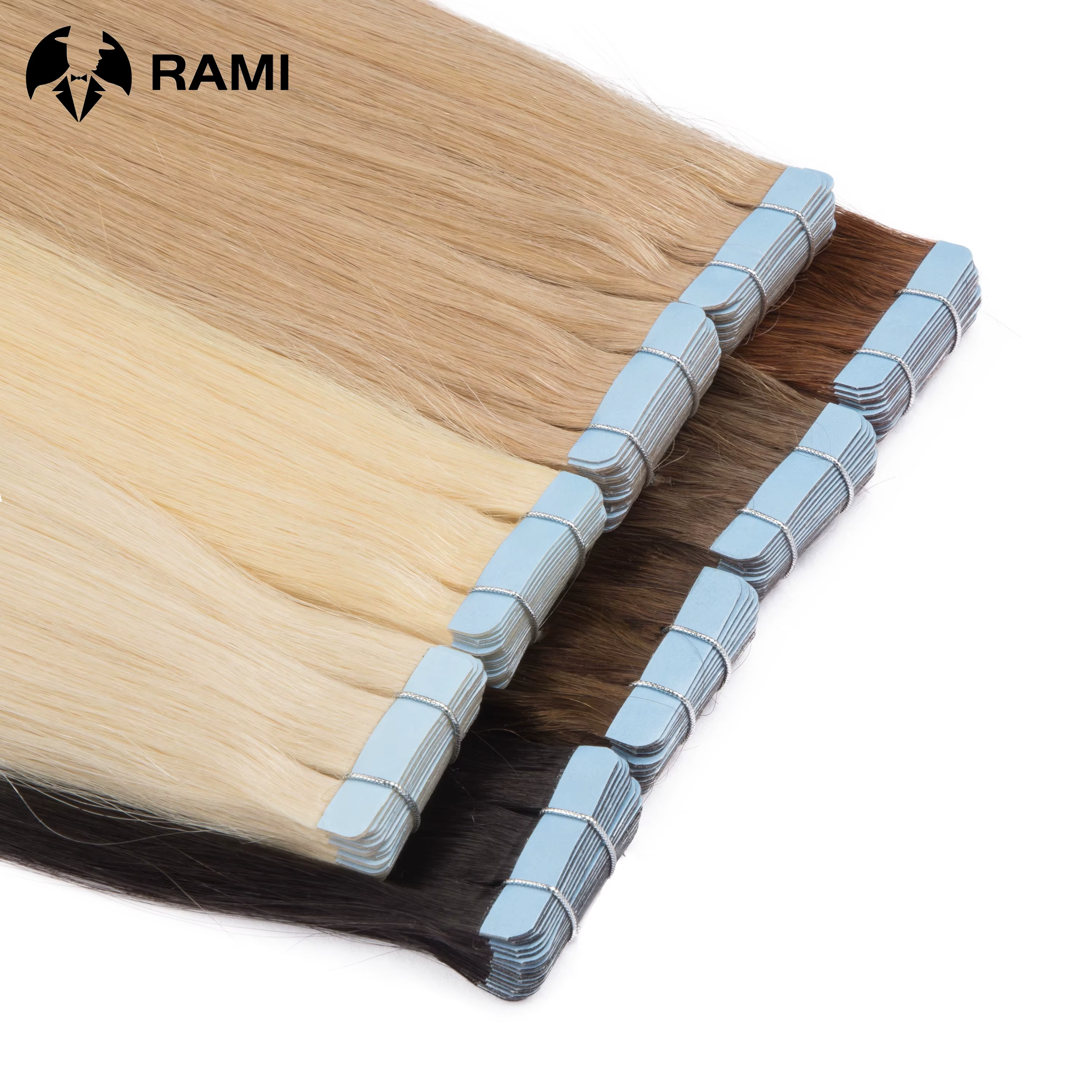 Ruban de cheveux humains 100 % mis en évidence dans les extensions Trames de couleurs mélangées de 12 à 26 pouces # 99J Bourgogne # 6/30 Marron Blond