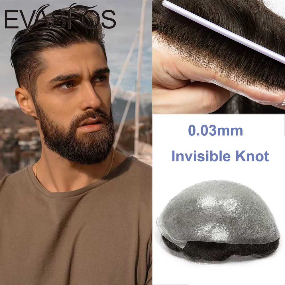 Perruque de prothèse capillaire pour hommes
