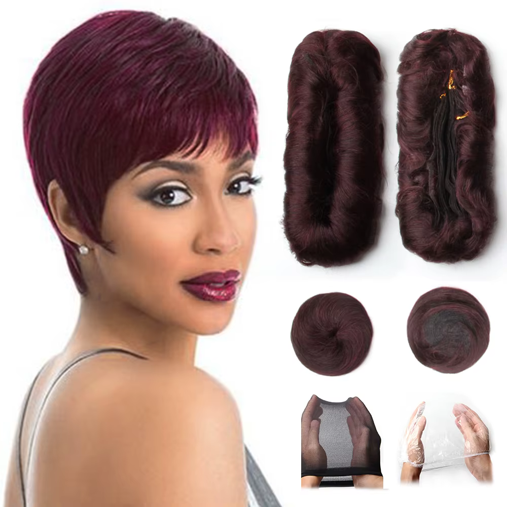 28 pcs/Lot Extensions de cheveux humains indien brut paquets