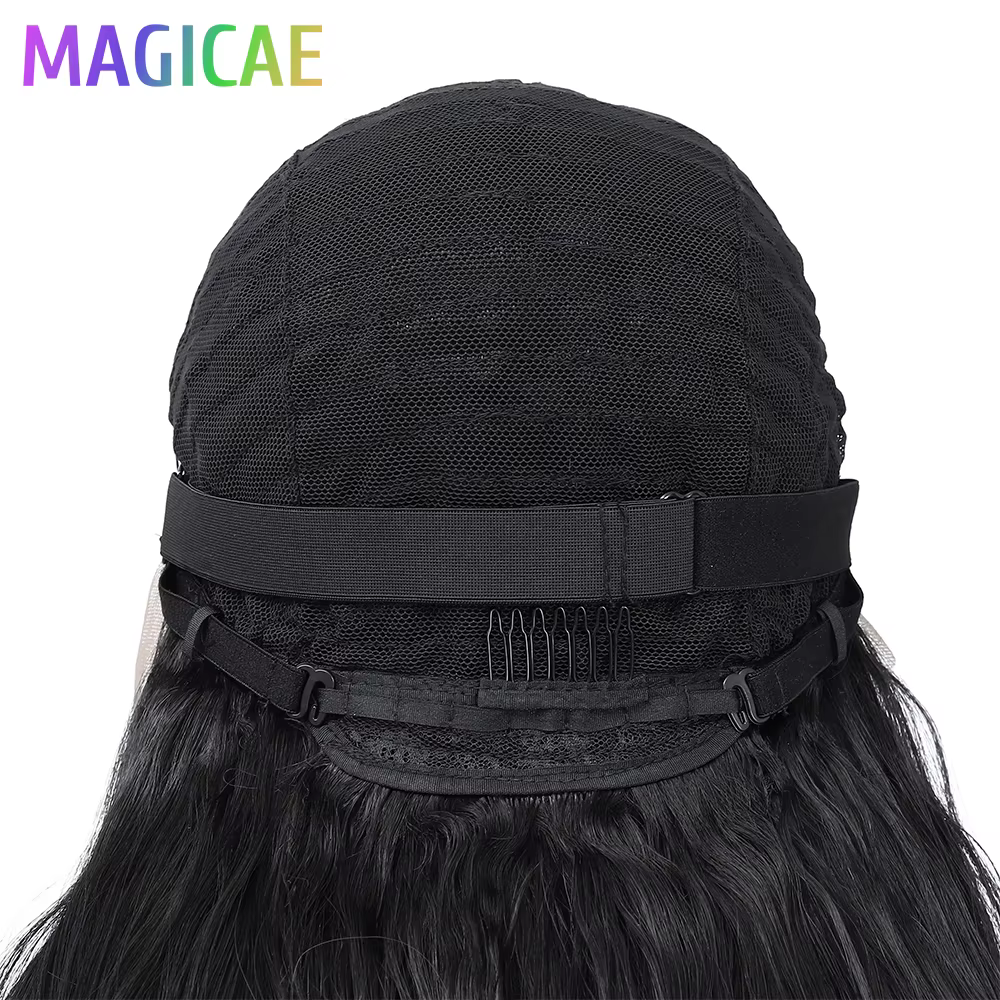 Magicae 30 pouces 13X4 vague de corps dentelle frontale perruques Ombre brun blond 613 #