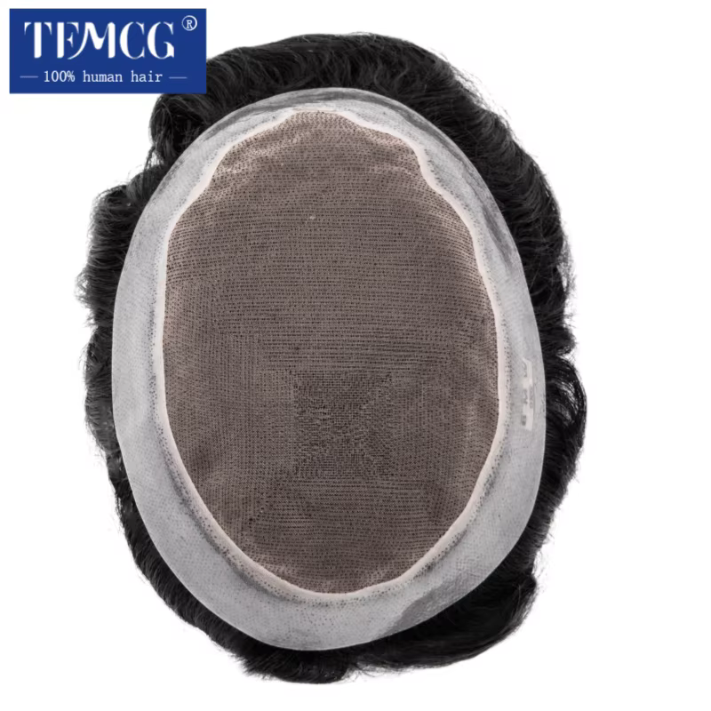Toupet hommes perruque Durable Mono & doux Pu