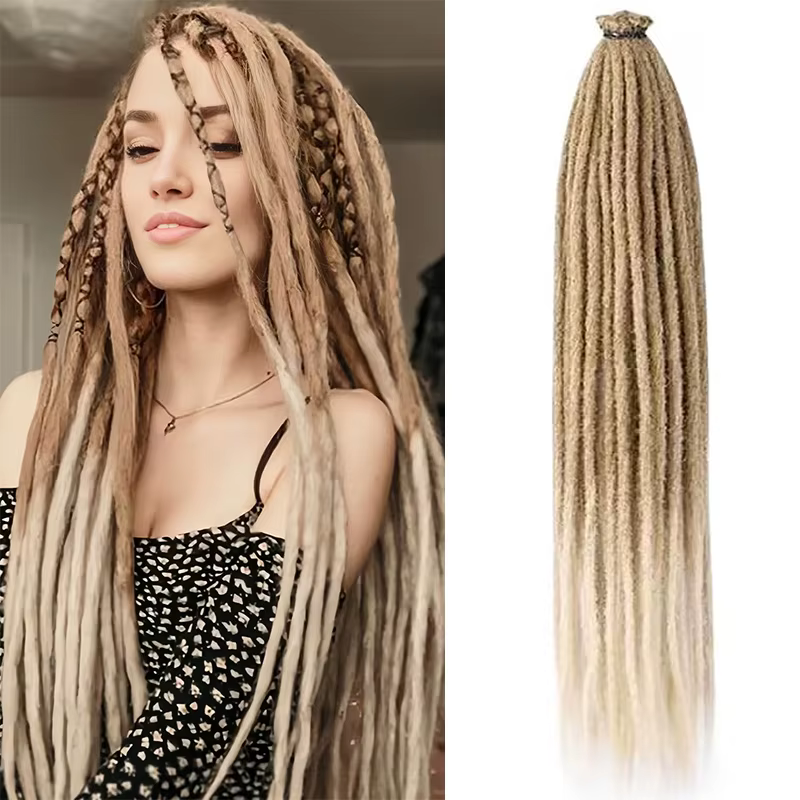 Extensions de Dreadlock synthétiques de 24 pouces
