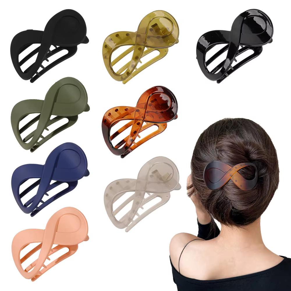 Pince à cheveux tendance PC Simple en forme de 8