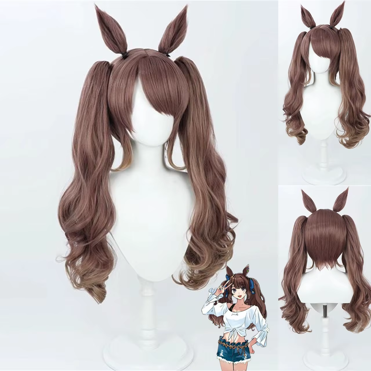 Perruque de cosplay Uma Musume Pretty Derby Tosen Jordan