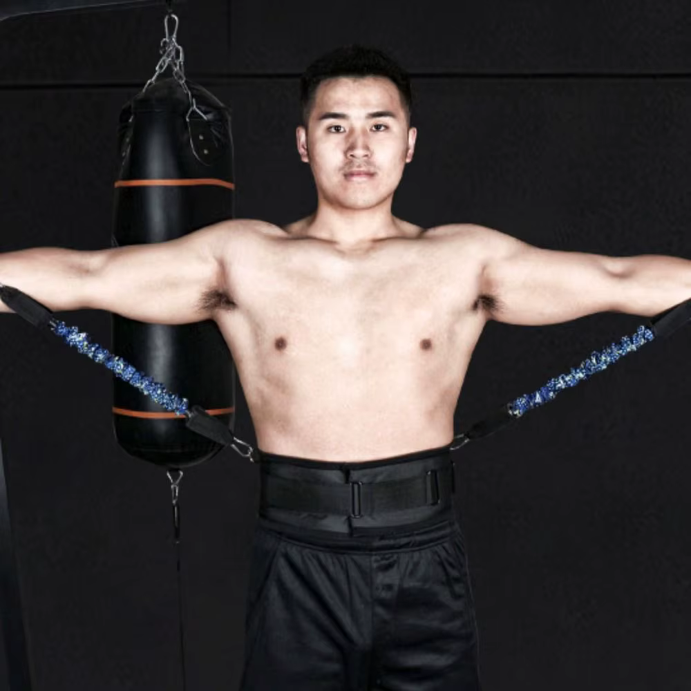 Bande de Résistance Professionnelle pour Entraînement de Boxe, Sangle d'Étirement Portable, Bandes de Résistance pour Améliorer la Puissance, Caoutchouc Élastique