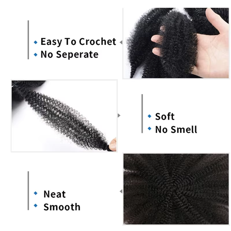 Tresses synthétiques de 8 pouces