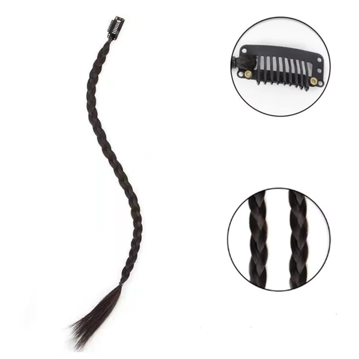 Extensions de cheveux synthétiques à clipser