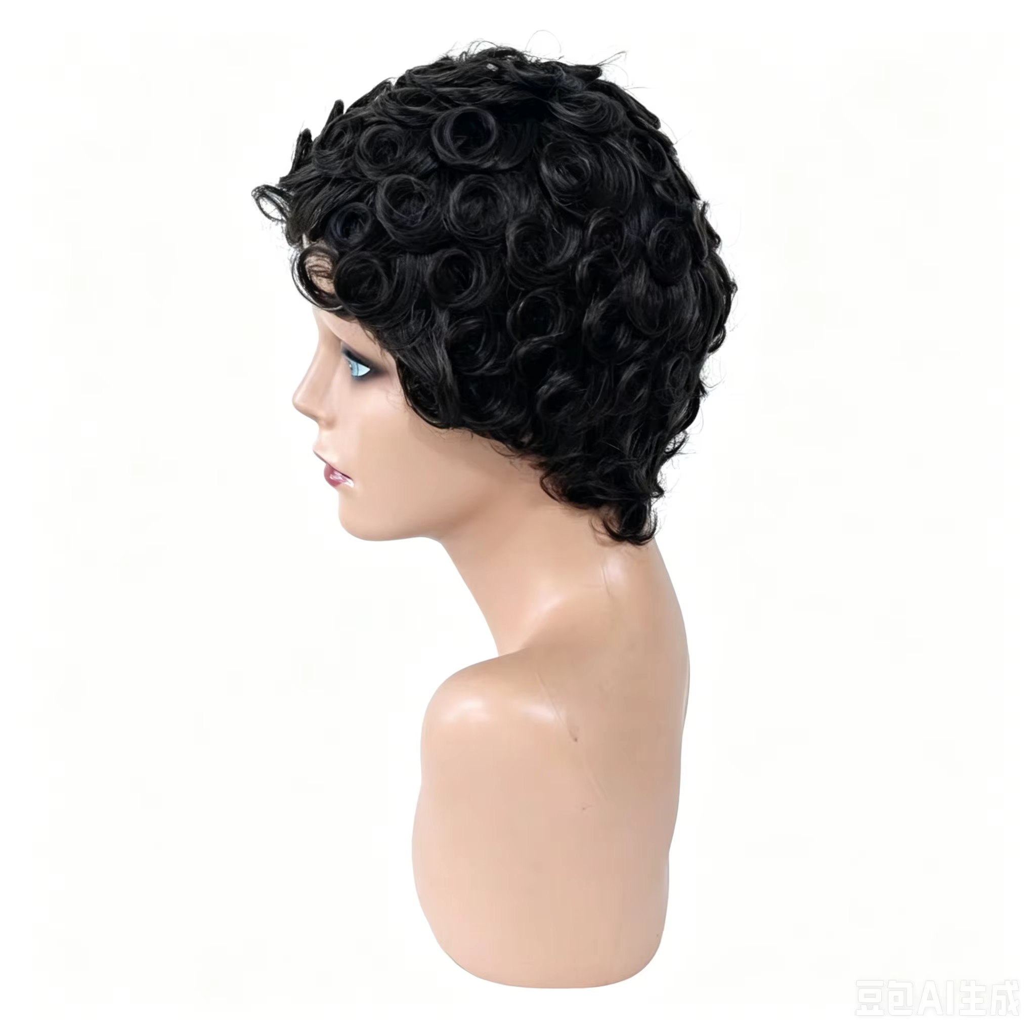 Perruque courte bob pour femme en cheveux humains