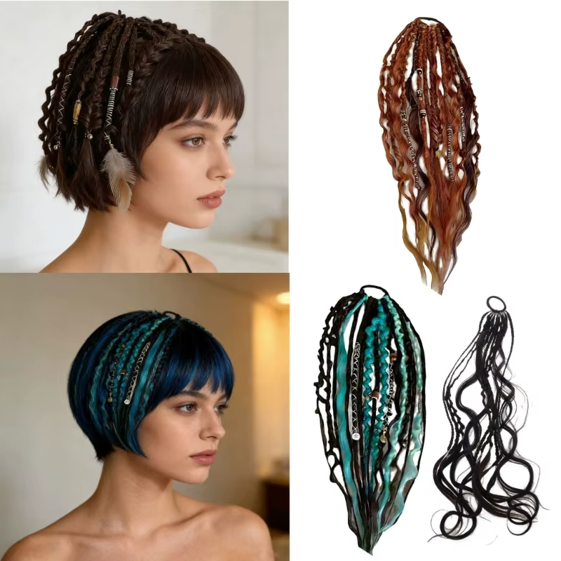 Extension cheveux queue cheval élastique