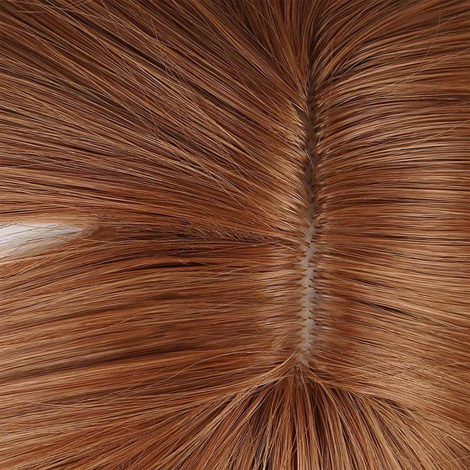 Perruque de Cosplay Longue Brune avec 2 Tresses pour Femme