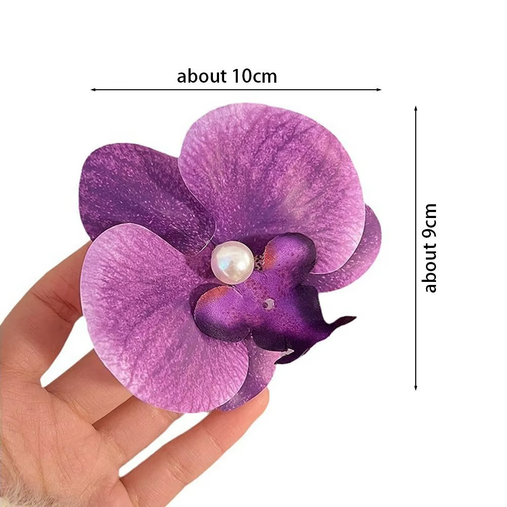 1 pièces Phalaenopsis perle pince à cheveux orchidée papillon