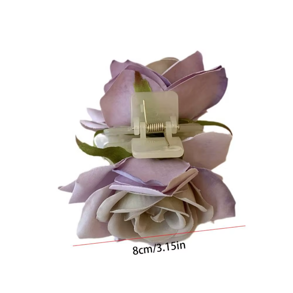 Pince à cheveux créative en forme de fleur de pivoine