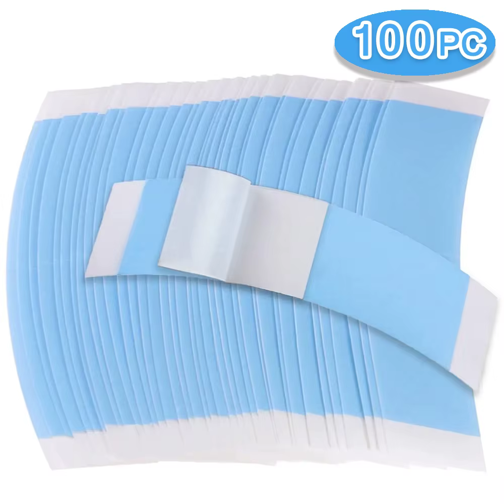 100/50 pièces nouvelle haute qualité dentelle avant imperméable Double face forte adhésif perruque colle pour perruques