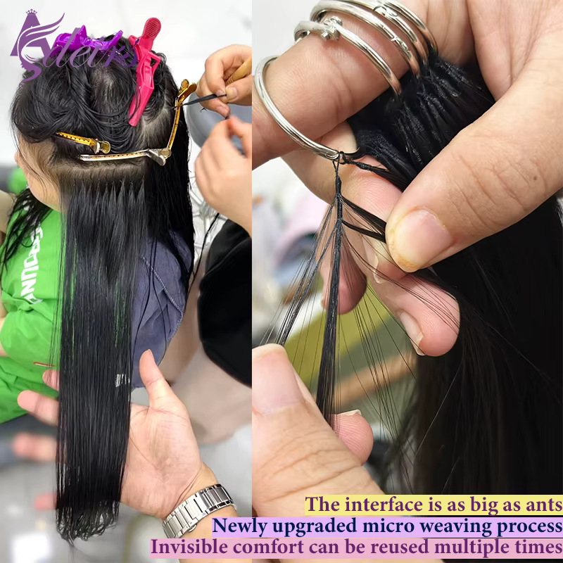 ADEIRS nouvelles extensions de cheveux en plumes 100%