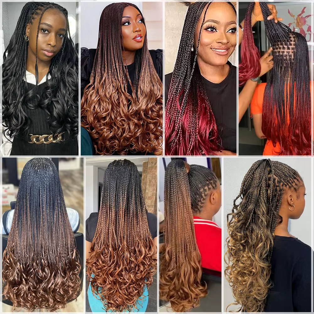 Boucles françaises tressage cheveux 24 pouces
