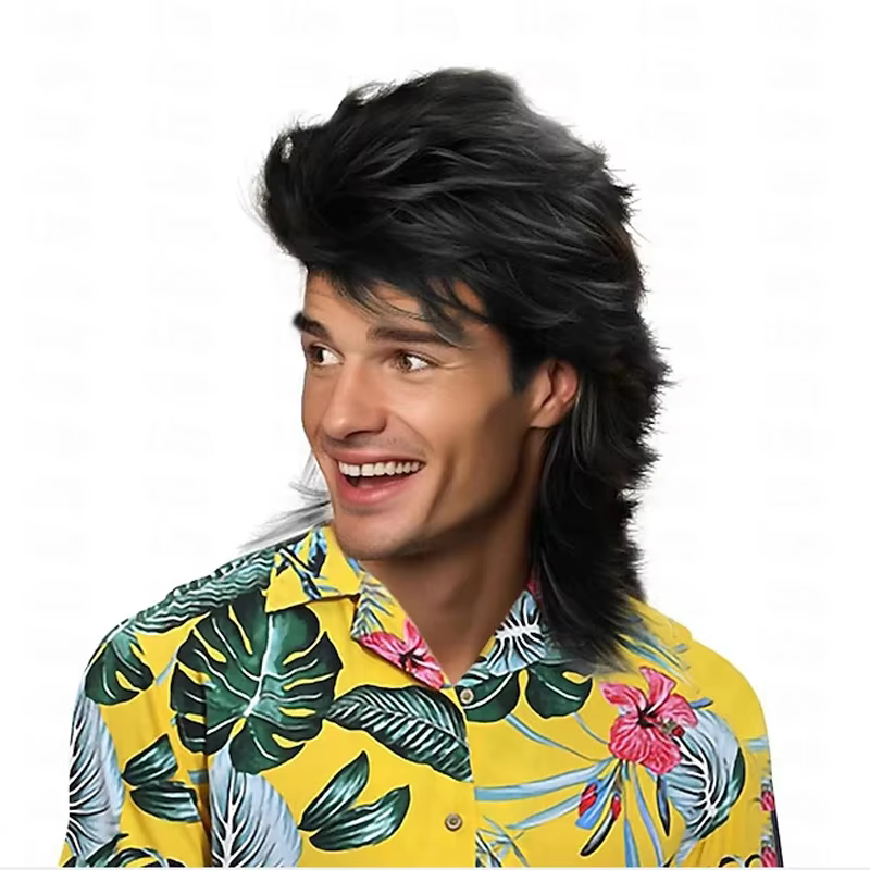 WHIMSICAL W – perruques mulet synthétiques pour hommes