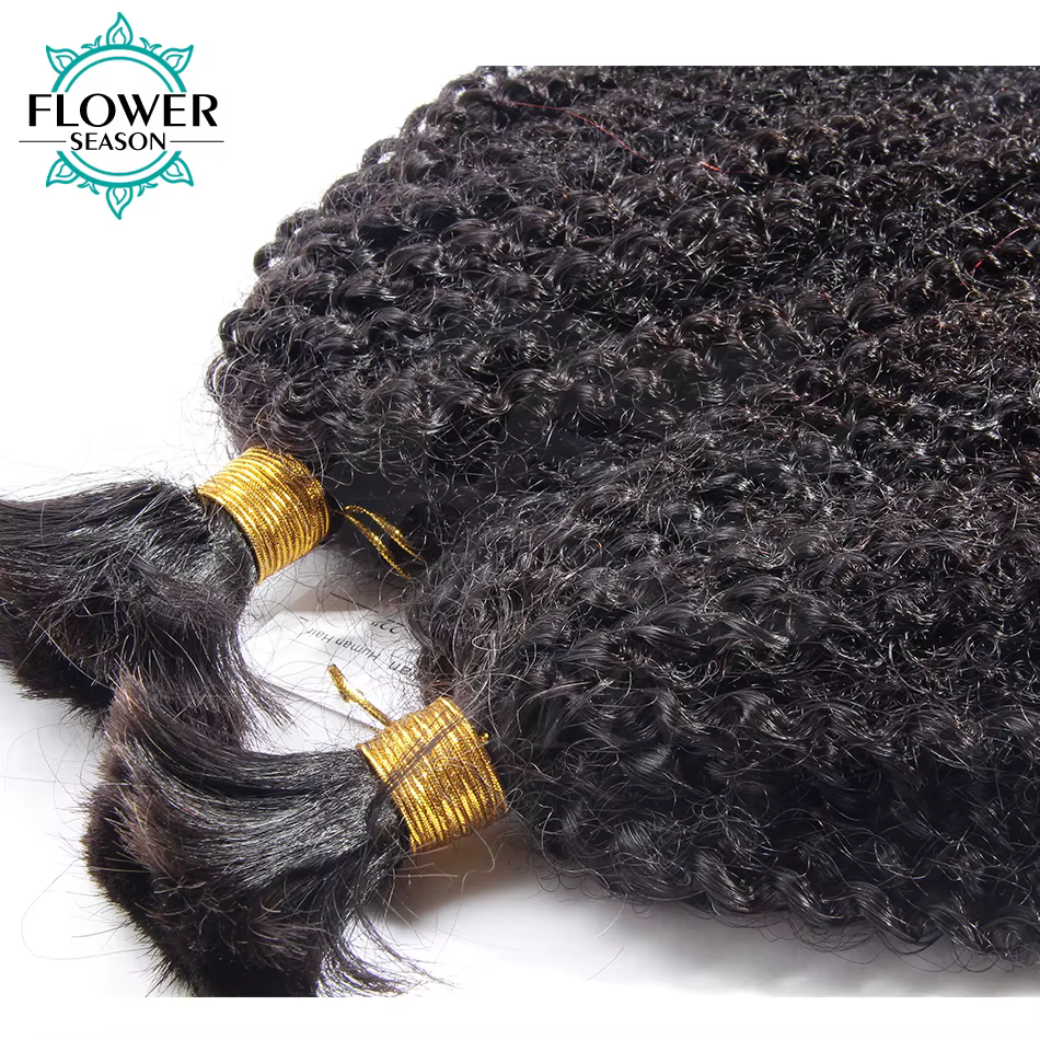 Afro Kinky Curly Human Hair Bulk