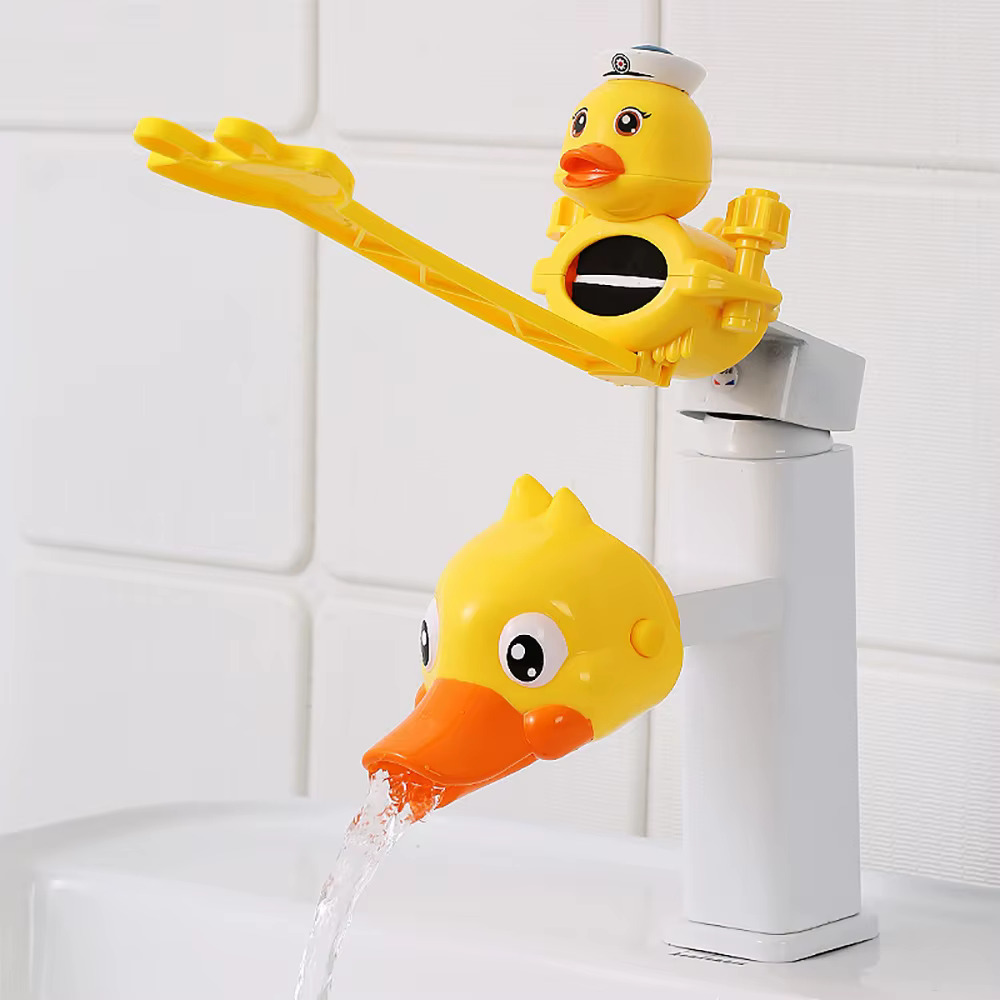 Extension de robinet de dessin animé, canard éléphant, dispositif pratique pour bébé, extension de robinet pour enfants, lavage des mains dans l'évier de la salle de bain
