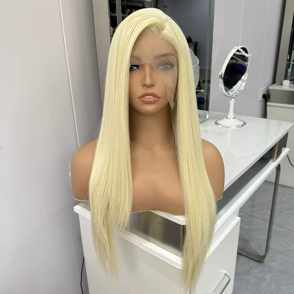 Perruque Lace Front Wig synthétique Blonde