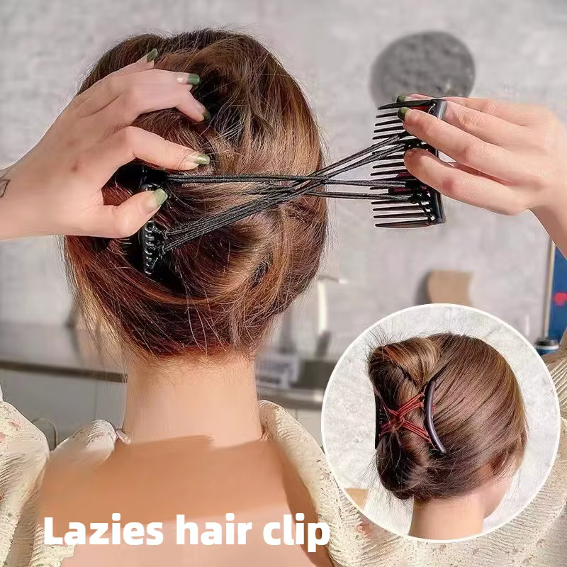Pince à cheveux extensible vintage pour femme