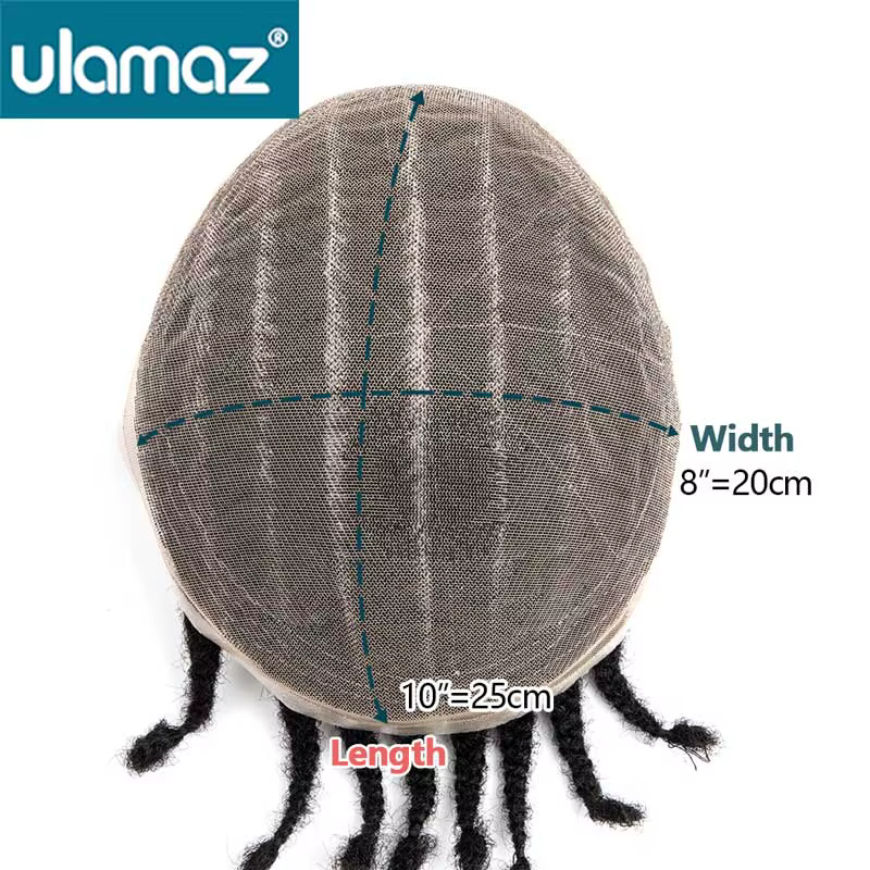 Français dentelle homme perruque Crochet tresses toupet mâle