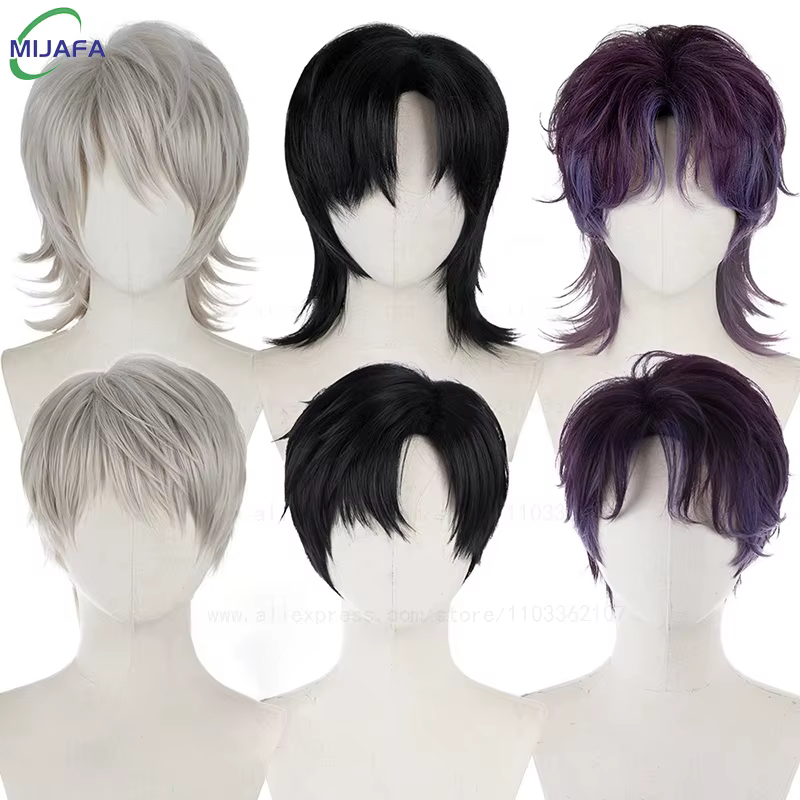 Haute qualité amour et espace profond Rafayel Zayne Xavier Cosplay perruque 30 cm cheveux courts Anime