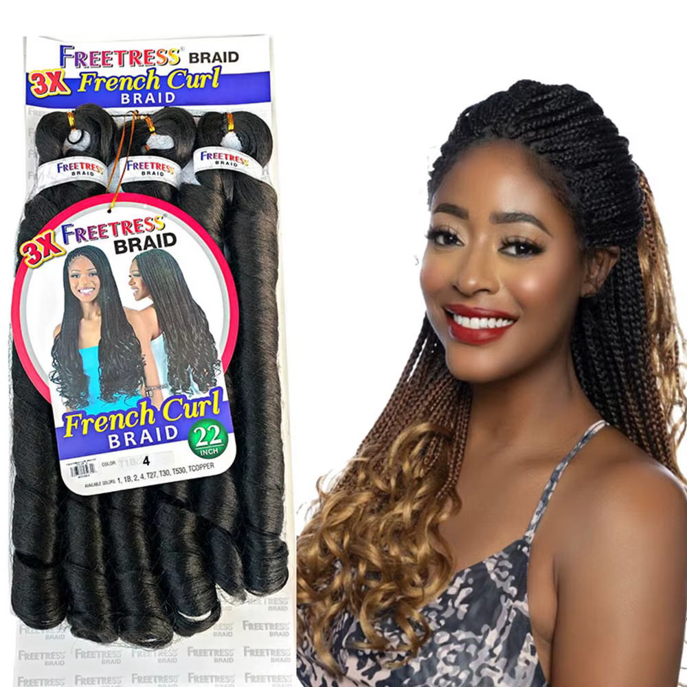 Extensions de cheveux synthétiques ondulés français