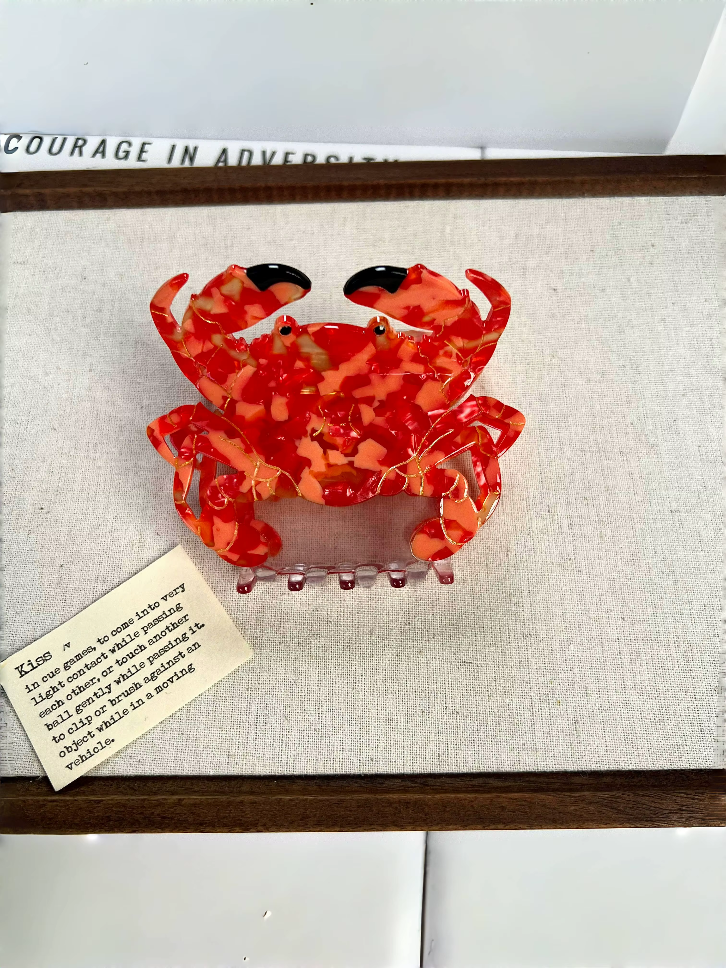 Pinces à cheveux Orca et griffe de crabe. Style d'île unique et décontracté. Acétate