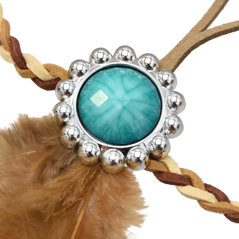 Bandeau en plumes style Boho