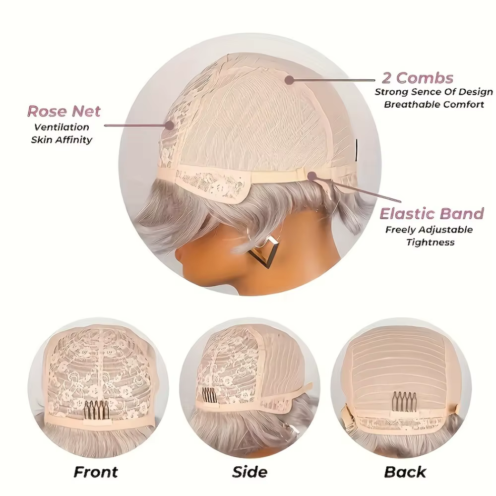 Perruque de cheveux humains Remy-perruque entièrement faite à la machine