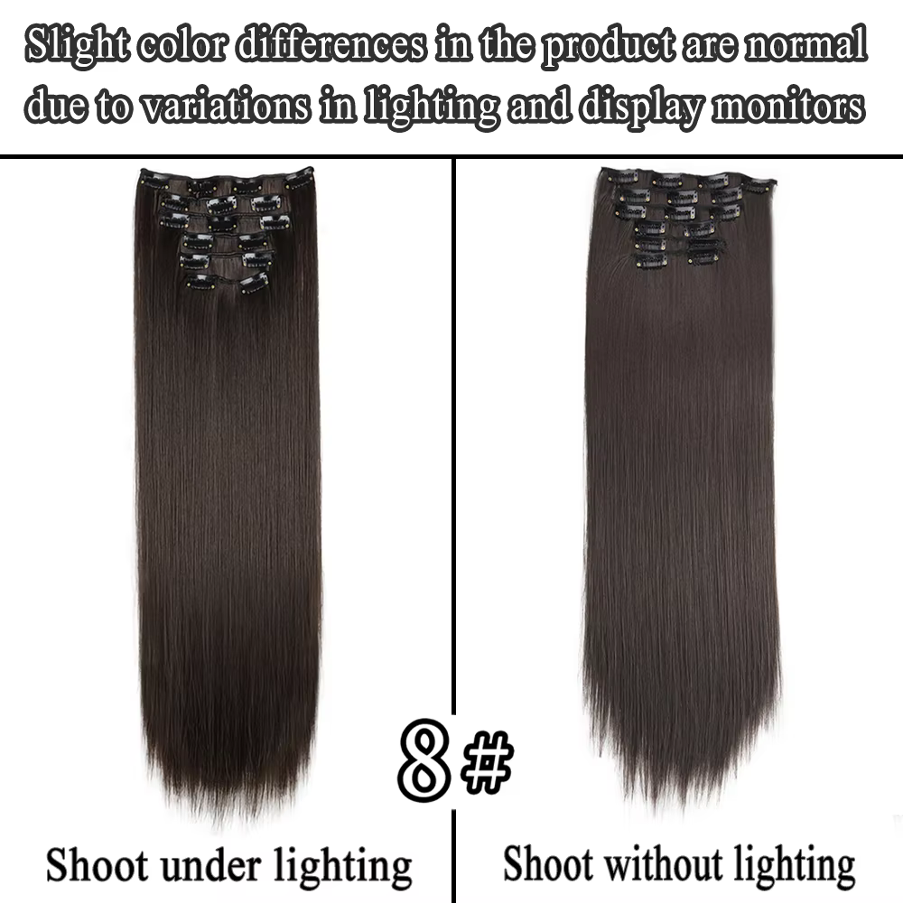 Extensions capillaires synthétiques longues et lisses
